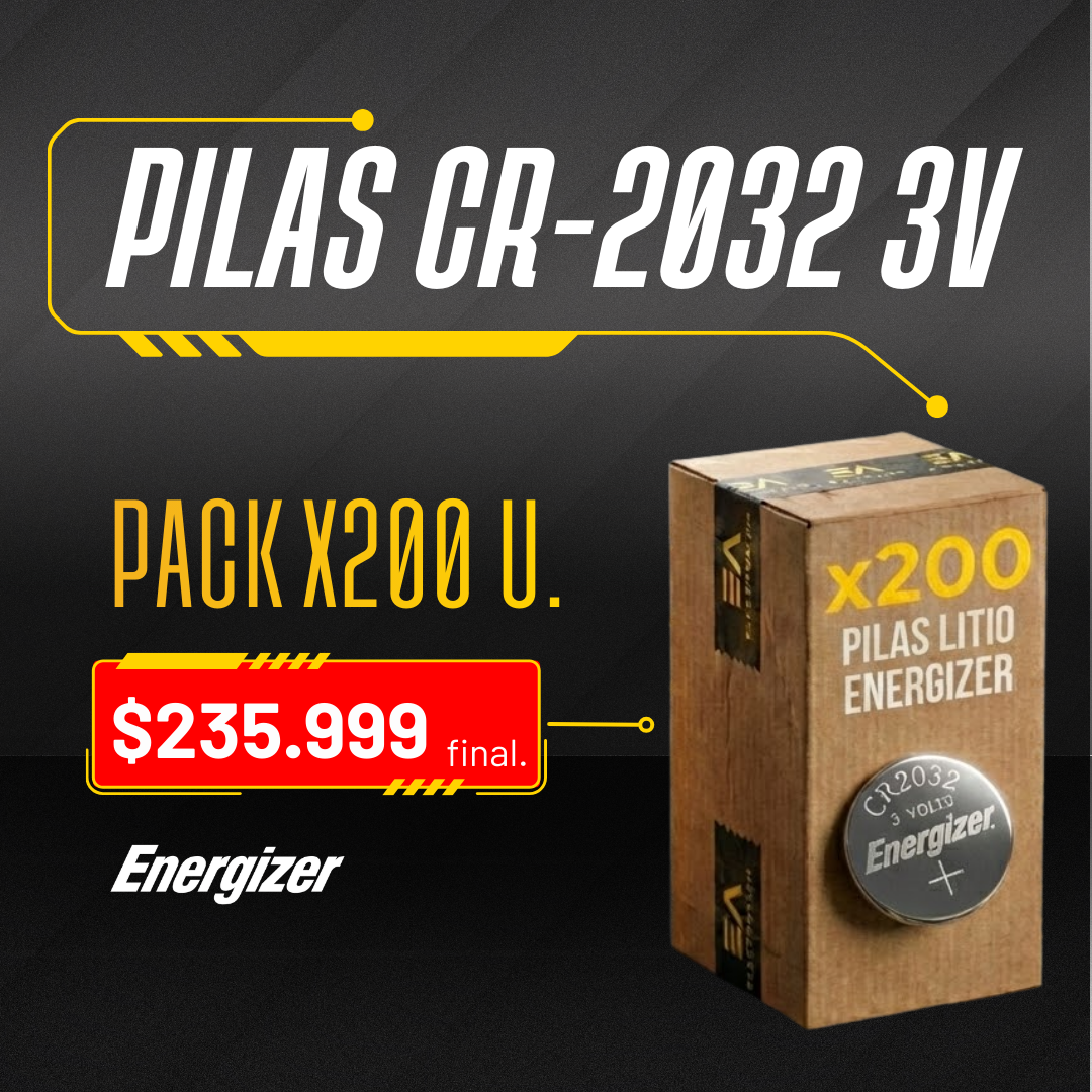 CR-2032 3V X 200 UNIDADES CR-2032 3V X 200 UNIDADES