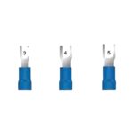 TERMINAL PREAISLADO HORQUILLA AZUL SECCION DE 1.5 A 2.6MM X 100U.