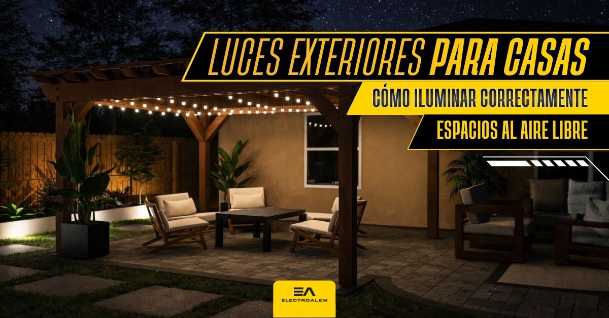 luces exteriores para casa