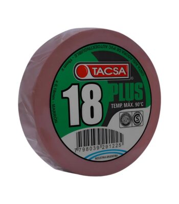 CINTA AISLADORA PVC PLUS MARRON 19MM X 20M X 0.18MM