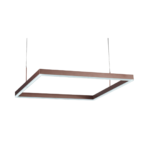 COLGANTE CIRO CUADRADO SIMPLE ACERO COBRE
