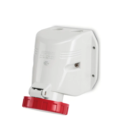 Base ind. pared 32A 380V IP67