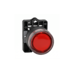 Pulsador luminoso rojo metal