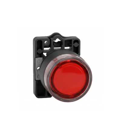 Pulsador luminoso rojo metal