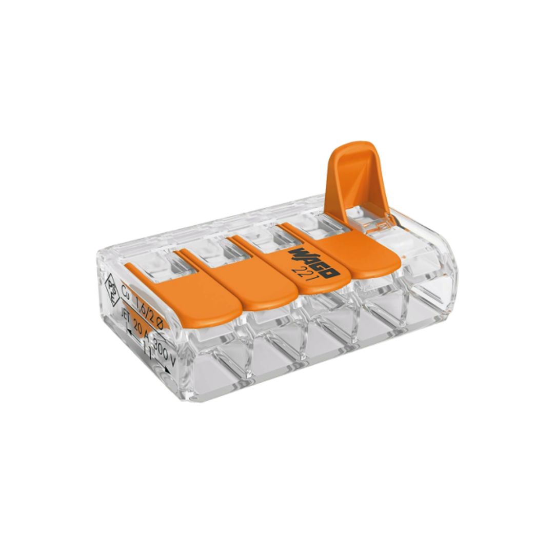 CONECTOR DE EMPALME 5 POLOS 4MM CONECTOR DE EMPALME 5 POLOS 4MM