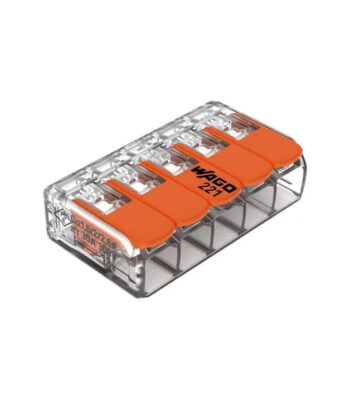CONECTOR DE EMPALME 5 POLOS 6MM