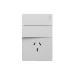 LLAVE MILAN BLANCA INTERRUPTOR DE 2 COMBINACIONES + 1 TOMA 10A