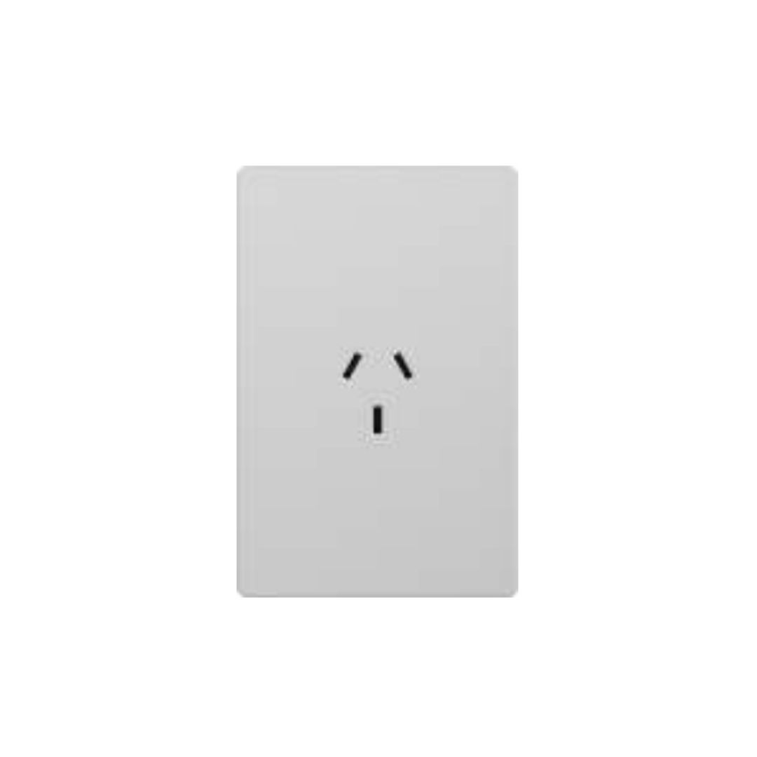 33601 LLAVE MILAN BLANCA 1 TOMA SIMPLE 10A - Imagen 1