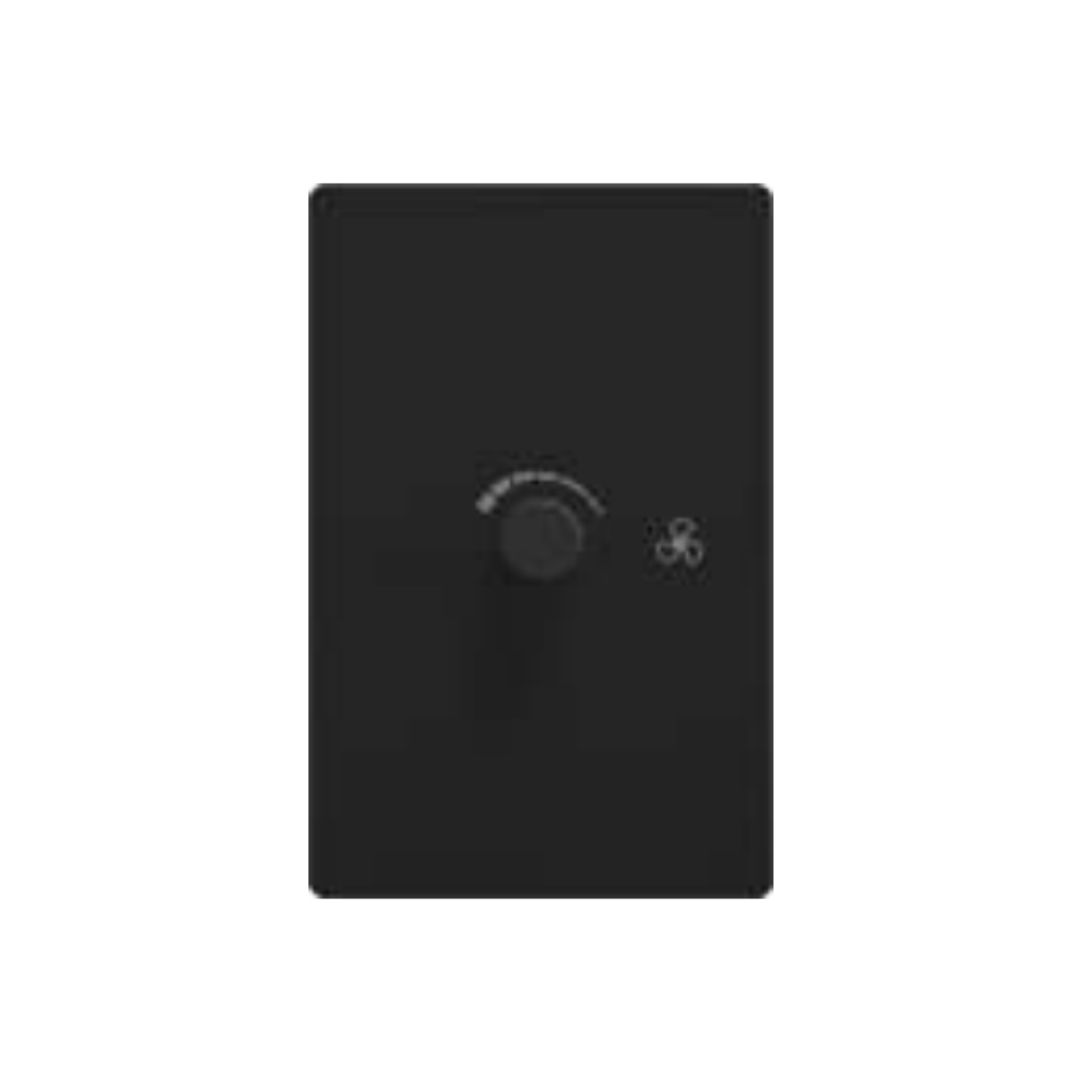 53940 LLAVE MILAN NEGRA DIMMER VENTILADOR - Imagen 1